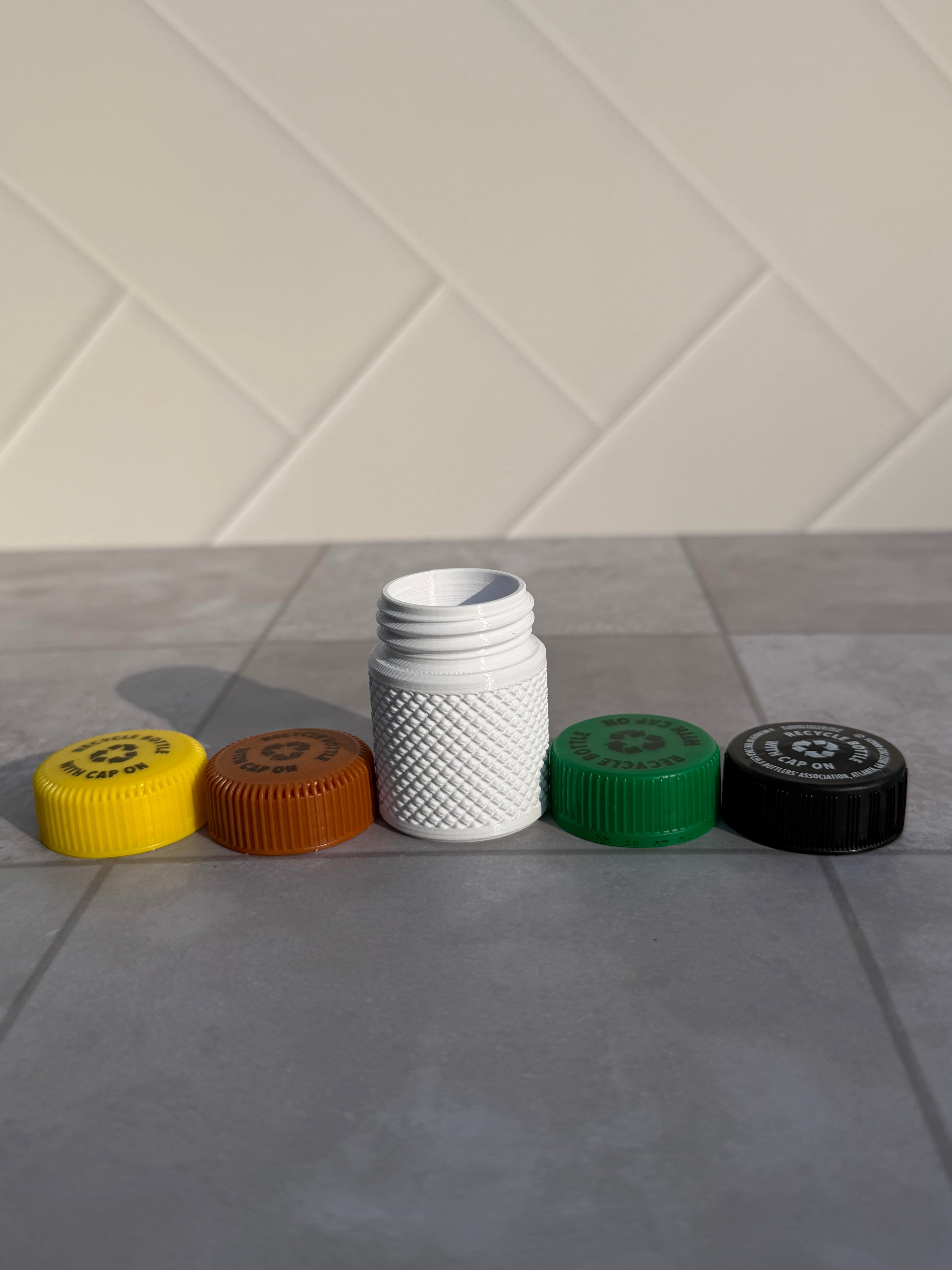 Recycled Bottle Cap Mini Container